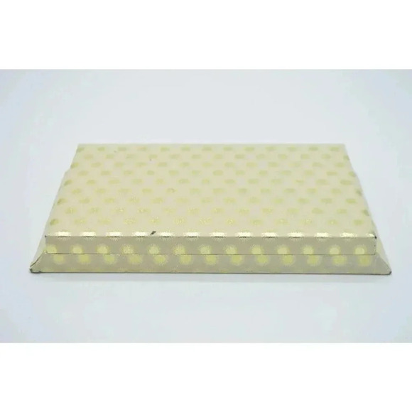 Jewels By Le Dor Clear Rhinestone Gold Tone Metal Mesh 1950s Demi Parure Jewelry - Picture 12 of 12